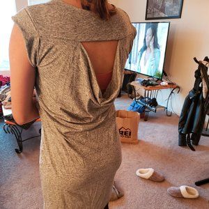 Athleta comfy sweat dress grey size S